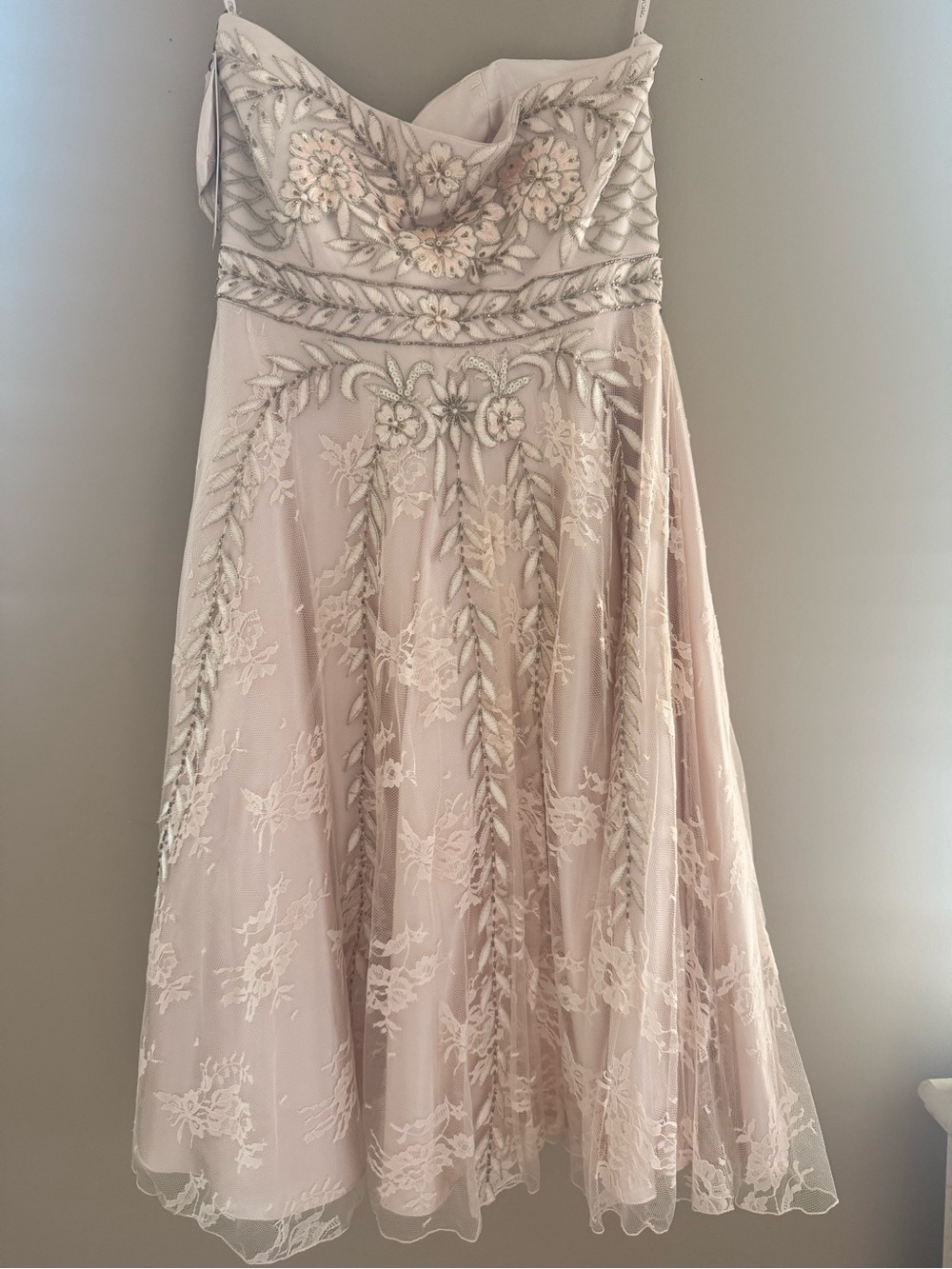 Sue Wong Nocturne Strapless Beaded Embroidered Cocktail Dress | Size 8 | NWT - Picture 6 of 9